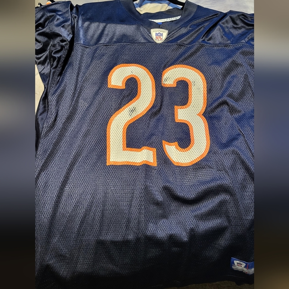 Bears Navy and Orange Jersey #23 Hester
